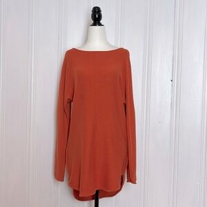MICHAEL KORS Orange long Fine Knit Sweater